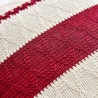 Fancy Homi Set of 1 Boho Red Lumbar Decorative Throw Pillow Cover 12x20 Inch - Image 4