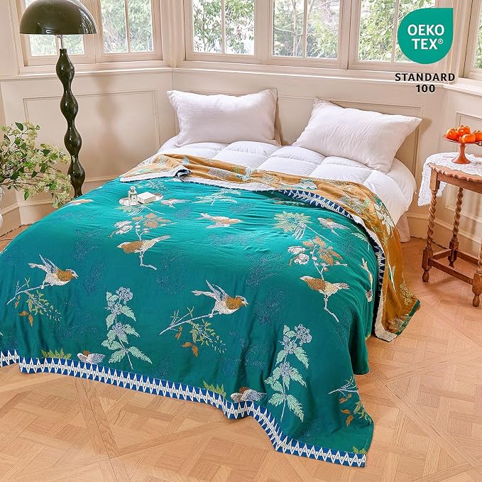 MSGKV The Boho Layer: 60"x80" Cotton Throw Blanket – Full Size - Image 7