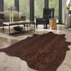 Faux Antelope Cheetah Print Rug, Leopard Rug 5.2x7 Faux Animal Print Skin by WARMHAVEN