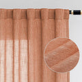 MYSKY HOME 90 Inch Burnt Orange Curtains by MYSKYHOME