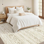 Nakagishi Area Rugs 9x12 Living Room: Washable Boho Large Neutral Modern Soft - Image 6