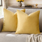 GIGIZAZA Decor Throw Couch Pillow Covers, Velvet Pillow Cases 24 x 24inch by GIGIZAZAFocusingonhomedecoration