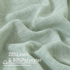 LAMIT Living Room Linen Curtains 95 Inch - Image 3