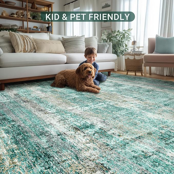 LEPEII 6x9 Area Rugs, Washable Modern Abstract Area Rugs - Image 7
