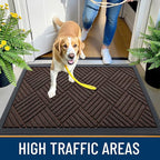 OLANLY Front Door Mat Outside Entrance 71x47, Heavy Duty Sturdy Natural Rubber - Image 5