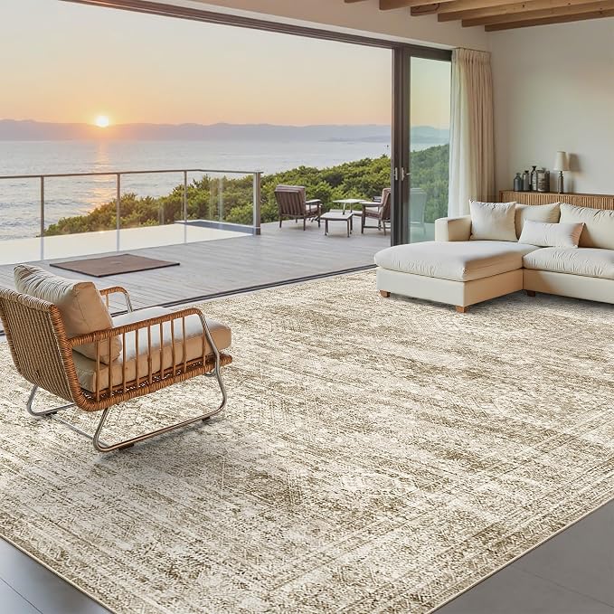 Washable Area Rug 8x10, Large Soft Rugs - Image 2