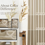 Eggshell Beige Linen 112 Inch Curtains - Image 3