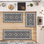 Washable 4-Piece Kitchen Floor Mats: Farmhouse Non-Slip Kitchen Sink Rug Easy - Image 4