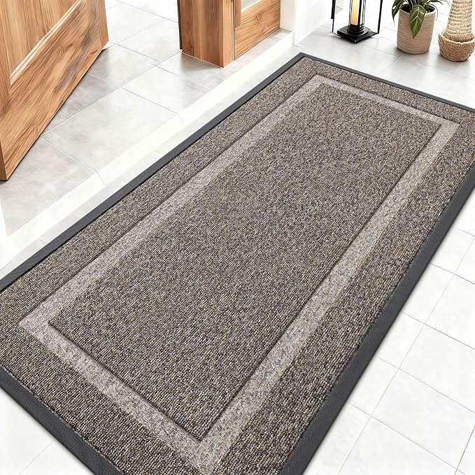 OLANLY Front Door Mat Indoor Outdoor Entrance, Waterproof All-Season, by OLANLY