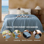 Bedsure 100% Cotton Muslin Blanket King Size - Image 4