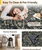 RELEANY Area Rugs 2'x8' Runner Rug Non Slip Washable - Image 4
