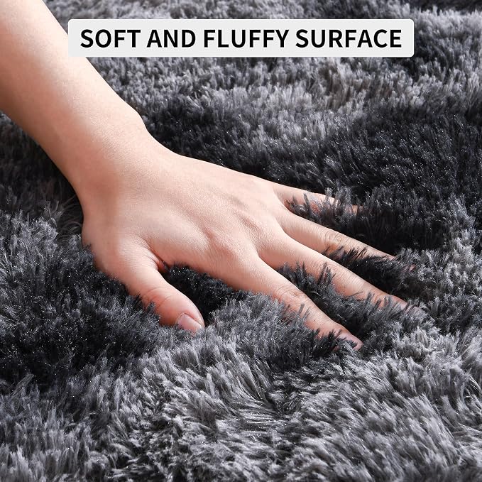 Tepook Soft Fluffy Area Rug for Bedroom, Modern Shaggy Rugs for Living Room - Image 6