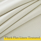 NICETOWN Faux Linen 100% Blackout Living Room Curtains 96 inches Long, W52 x L96 - Image 4
