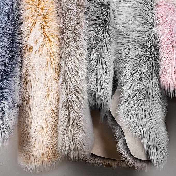 Ashler faux fur rug, Fluffy Shaggy Area Rug Ultra Soft 2 x 3 Feet Sheepskin Fur - Image 6