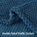 Whale Flotilla King Size Fuzzy Fleece Blanket - Image 6