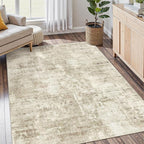 6x9 Abstract Area Rugs for Living Room 6 x 9 Washable Non Slip Low Pile Gray - Image 9