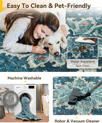 Area Rugs 2'6''x12' Runner Rug Non Slip Washable - Image 3