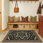 Hazo Haus Black Front Door Mat Indoor Entrance Non Slip Washable by HazoHaus