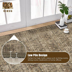 Washable Area Rug 4' x 6' Vintage Traditional Persian Mat - Image 5