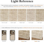 2x3 Washable Area Rug for Entryway Kitchen Vintage Beige Non Slip Low Pile Door - Image 6