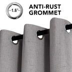 H.VERSAILTEX Linen Curtains 100% Blackout Curtains - Image 3