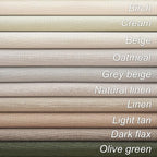 Topfinel Blackout Linen Blend Curtains 84 inch Long 2 Panels, Back Tab - Image 8