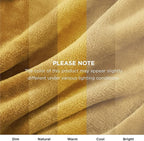 Bedsure GentleSoft Fleece Blankets King Size Gold Yellow - Image 3