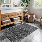 2x3 Washable Entryway Area Rug: Moroccan Small Runner Rug - Image 4