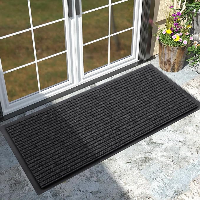 Yimobra Front Door Mat Outdoor Indoor Entrance, 100% Waterproof All-Season All by Yimobra
