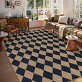 Lahome Colette Checkered Easy Jute Carpet, Washable 8x10 Rugs by Lahome