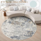 10ft Round Area Rug Living Room Rugs - Image 3