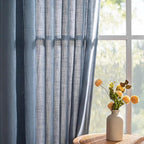 MYSKY HOME Living Room Curtains 90 Inches Long Farmhouse Light Filtering - Image 8