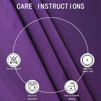 LEMOMO Purple Blackout Curtains/42 x 63 Inch/Set of Two Panels Grommet Bedroom - Image 4