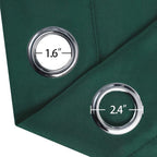 LEMOMO Blackout Curtains 66 x 95 inch/Dark Green Curtains Set of 2 - Image 5