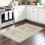 2x3 Washable Rugs for Kitchen, Powder Room Small Area Rug Non-Slip Vintage Low - Image 3