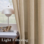 H.VERSAILTEX Linen Curtains Flax Linen Blended Curtain Panels - Image 5