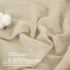 LAMIT Semi Sheer Linen Curtains - Image 3