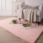 Ashler HOME DECO Ultra Soft Faux Rabbit Fur Chair Couch Cover Area Rug - Image 2