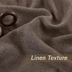 RYB HOME Natural Linen Sheer Curtains 108 inches Long - Image 4