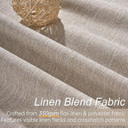 Topfinel Long Curtains for Living Room Custom 105 Inch, Sun Blocking Elegant - Image 3