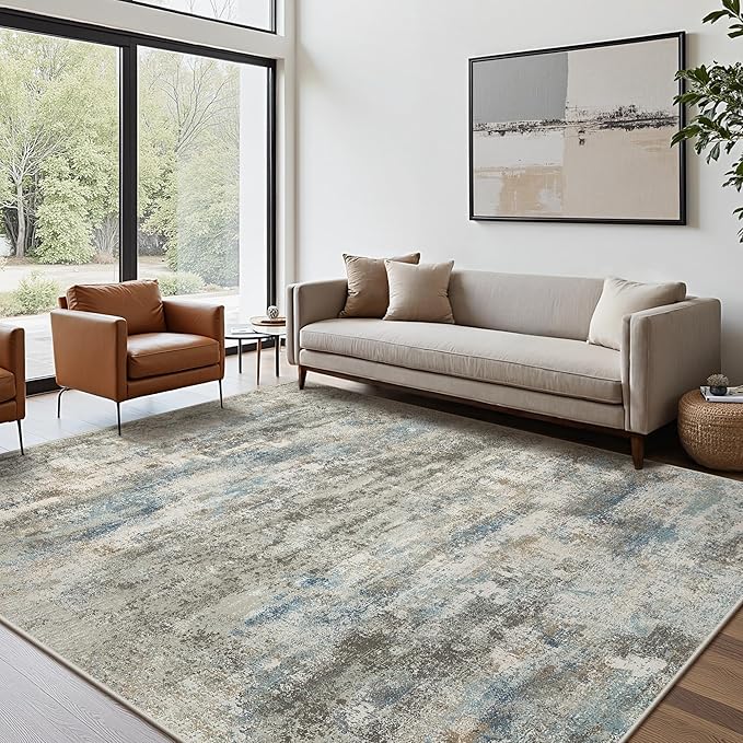 BEIMO Area Rugs 8x10 for Living Room Bedroom, Modern Abstract Machine Washable - Image 2
