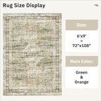 6x9 Area Rug for Living Room Washable 6x9 Non-Slip Modern Rugs for Bedroom - Image 5
