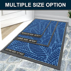 Colorxy Waterproof Doormat, Sturdy Natural Rubber Front Door Mats, Non Slip Low - Image 7