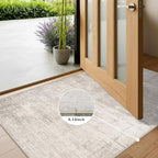 Washable 2x6 Thin Runner Rug: Abstract Soft Entryway Doormat Water-Resistan - Image 3