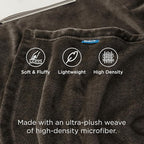 Bedsure GentleSoft Fleece Throw XL Blanket Brown - Image 3