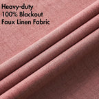MIULEE 100% Blackout Linen Textured Curtains - Image 5