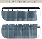 RYB HOME Kitchen Window Curtains Valances - Image 3