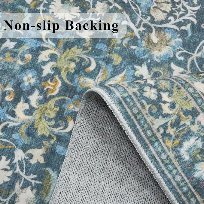 Washable 2x8 Hallway Runner Rug: Vintage Water-Resistant Kitchen Entryway Rug - Image 5