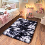 Small Rugs for Bedroom, Fluffy 2x3 Rug Throw Non Slip for Bedside Dorm Kids Room - Image 4