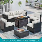 14Pcs Stretch Patio Cushion Covers, Outdoor Couch Covers Replacement, Outdoor - Image 4